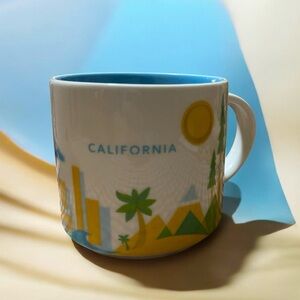 Starbucks California You Are Here 14 oz Mug with Blue Interior 2012